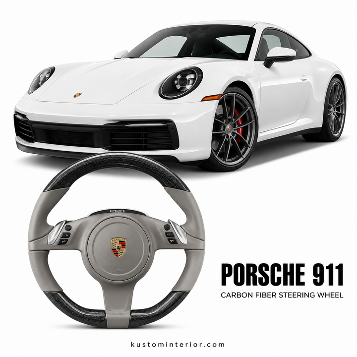 Porsche 911 Carbon Fiber Steering Wheel (Custom Order)
