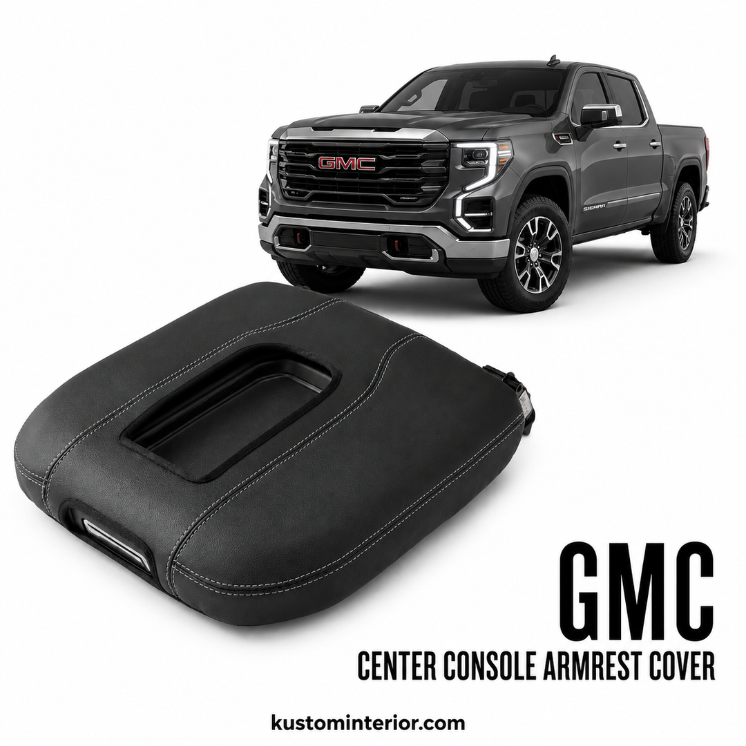2019+ GMC Sierra Center Console Lid Armrest Cover (Custom Order)