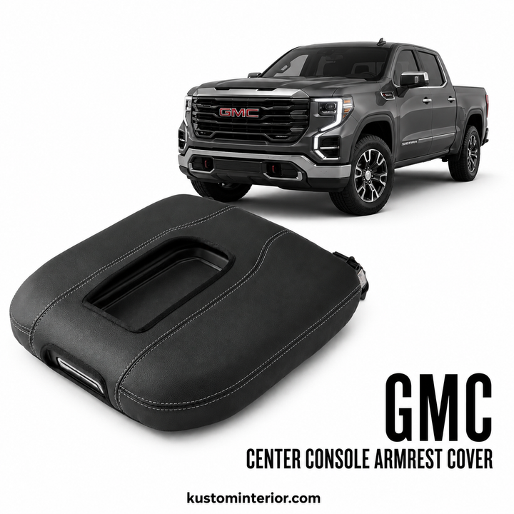 2019+ GMC Sierra Center Console Lid Armrest Cover (Custom Order)