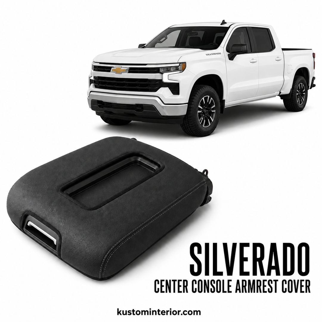 2019+ Chevrolet Silverado Center Console Lid Armrest Cover (Custom Order)