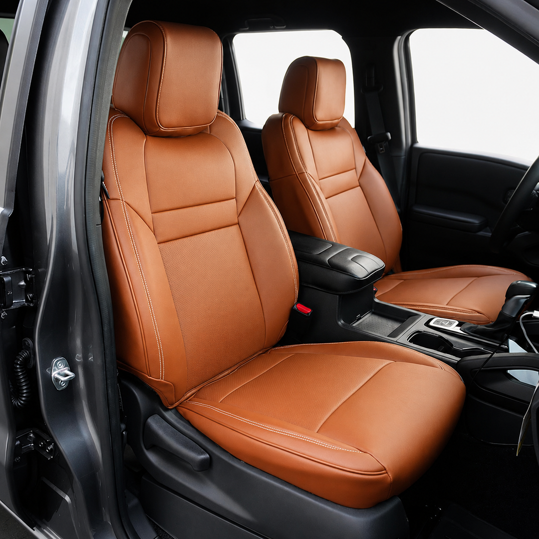 2022-26 Nissan Frontier Premium Custom Leather Seat Covers