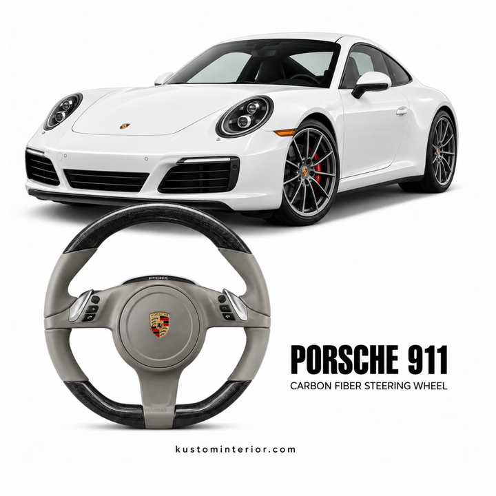 Porsche 911 Carbon Fiber Steering Wheel (Custom Order)