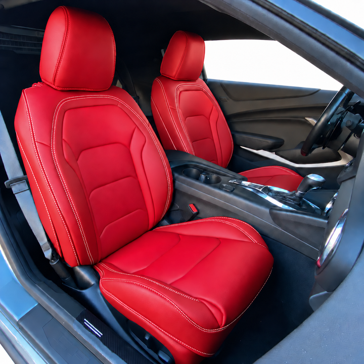 6th Gen Camaro Coupe Custom Leather Seat Covers