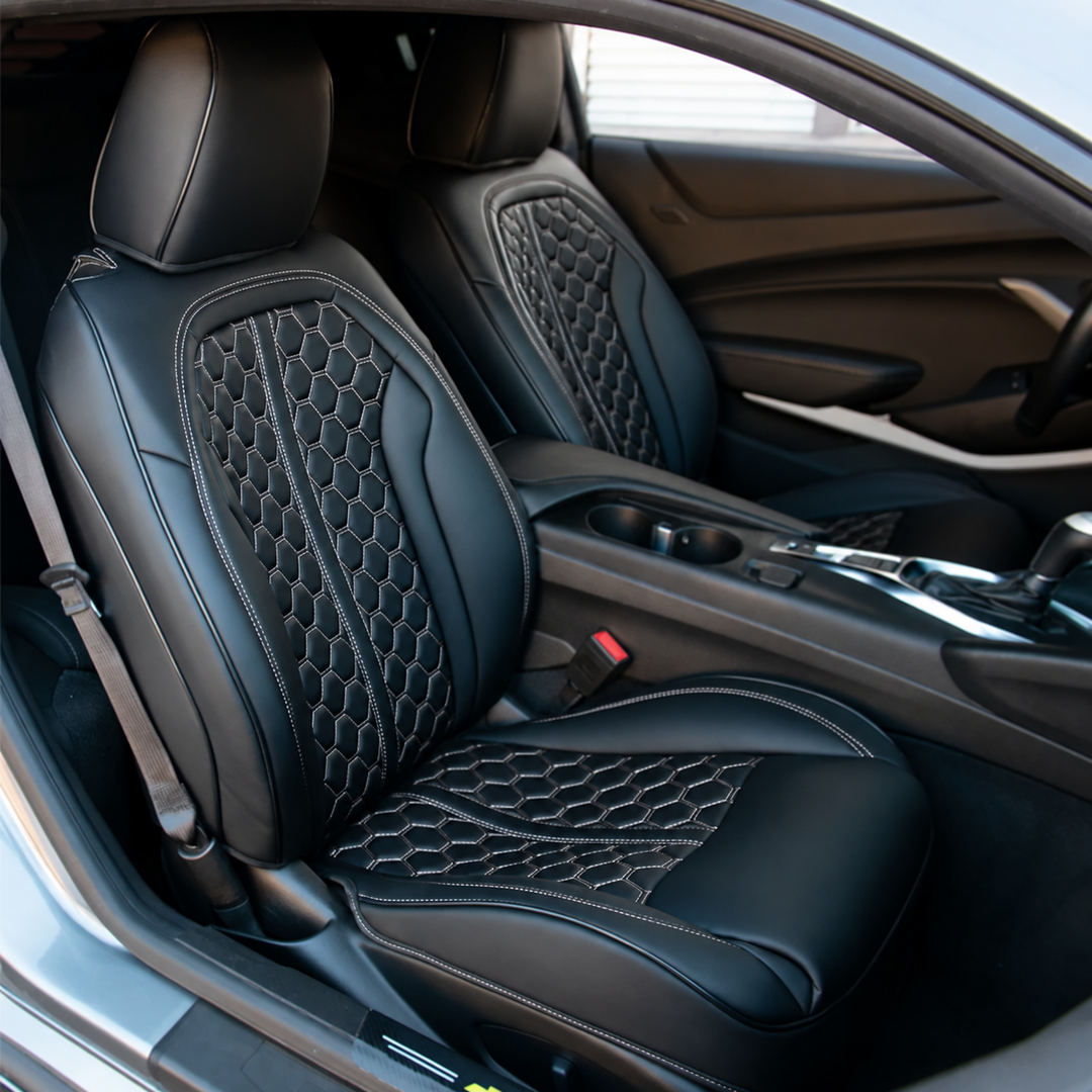 6th Gen Camaro Coupe Custom Leather Seat Covers