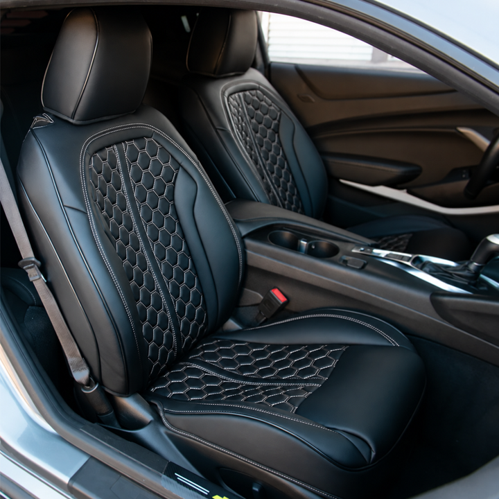 6th Gen Camaro Coupe Custom Leather Seat Covers