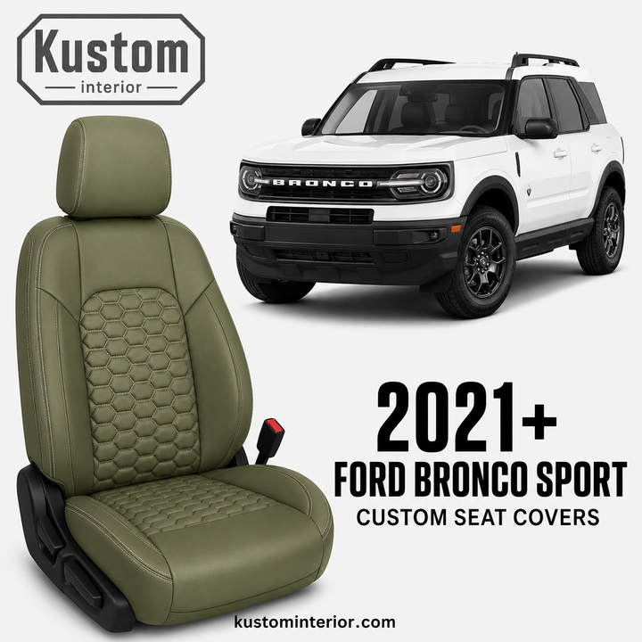 2021+ Ford Bronco Sport Custom Leather Seat Covers (Custom Order)