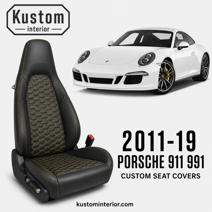 2011-19 Porsche 911 991 Carrera Leather Seat Covers (Custom Order)