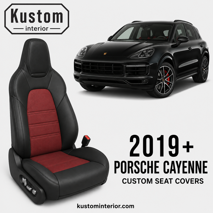2019+ Porsche Cayenne Custom Leather Seat Covers (Custom Order)