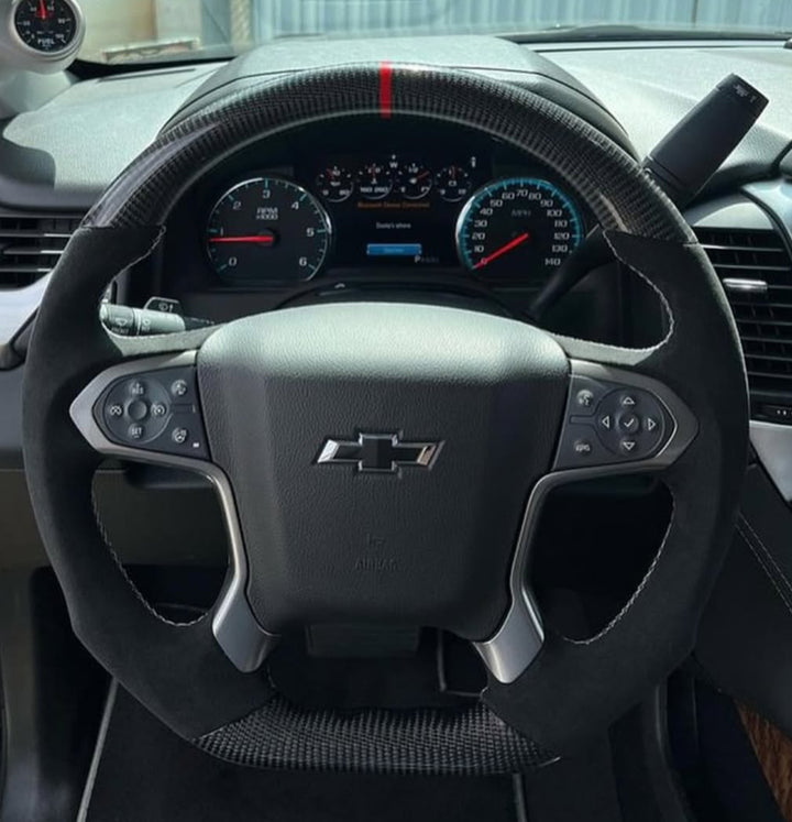 Chevrolet Silverado / Suburban Carbon Fiber Steering Wheel (Custom Order)