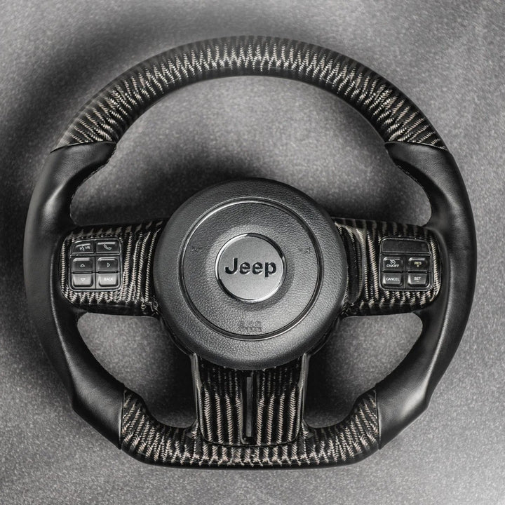 Jeep Wrangler Carbon Fiber Steering Wheel (Custom Order)
