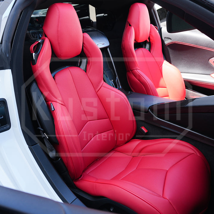 Corvette C8 Custom Leather GT2 Seat Cover