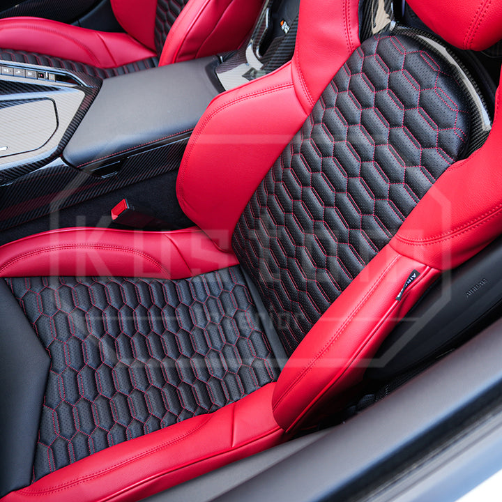 Corvette C8 Custom Leather GT2 Seat Cover