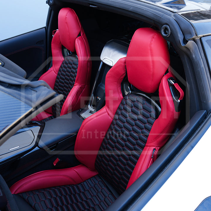 Corvette C8 Custom Leather GT2 Seat Cover