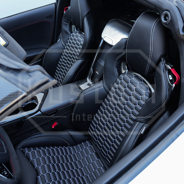 Corvette C8 Custom Leather GT2 Seat Cover