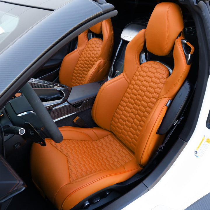 Corvette C8 Custom Leather GT2 Seat Cover (Custom Order)