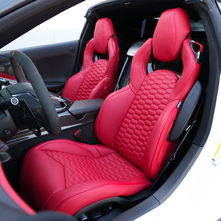 Corvette C8 Custom Leather GT2 Seat Cover