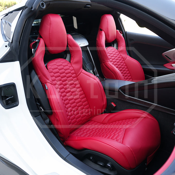 Corvette C8 Custom Leather GT2 Seat Cover