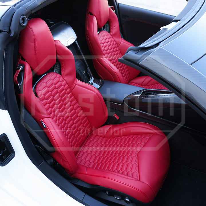 Corvette C8 Custom Leather GT2 Seat Cover
