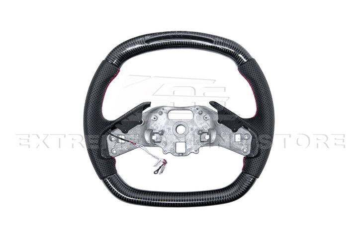 Corvette C8 LED Digital Display Carbon Fiber Steering Wheel