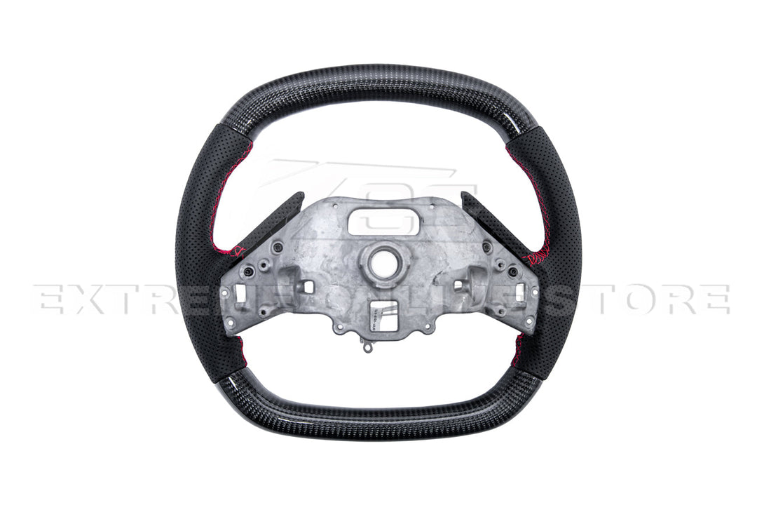 Corvette C8 LED Digital Display Carbon Fiber Steering Wheel