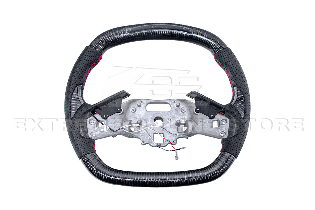 Corvette C8 LED Digital Display Carbon Fiber Steering Wheel