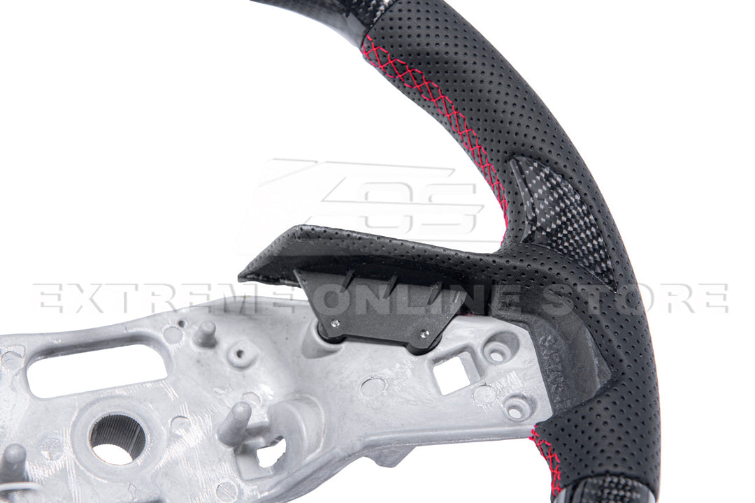 Corvette C8 LED Digital Display Carbon Fiber Steering Wheel