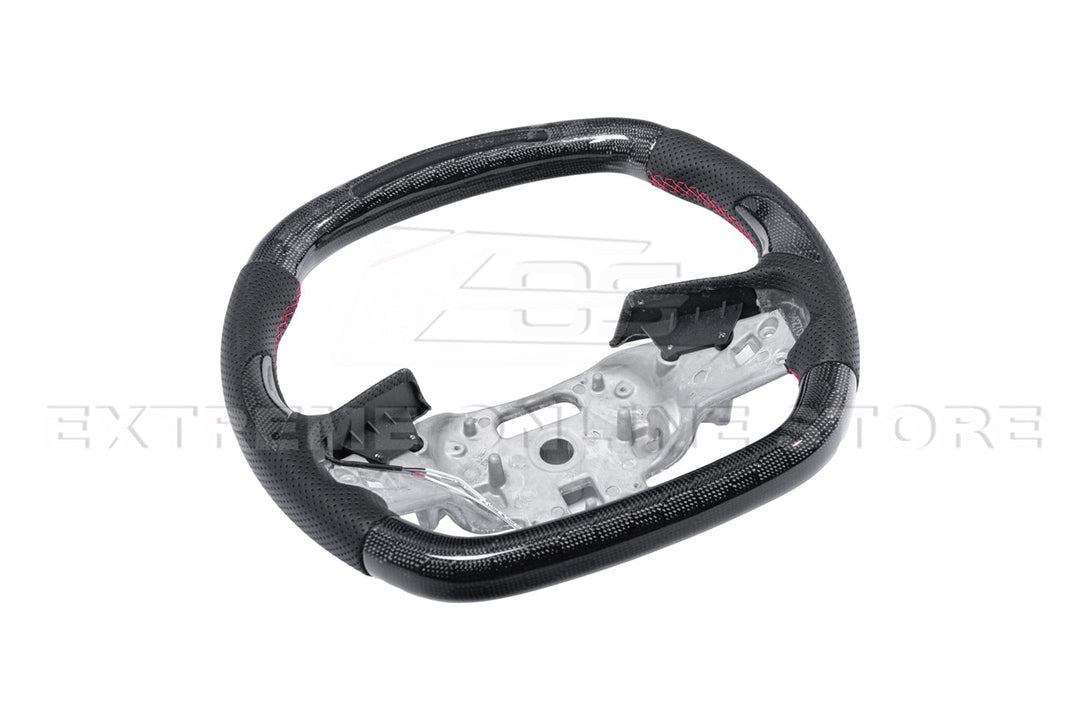 Corvette C8 LED Digital Display Carbon Fiber Steering Wheel