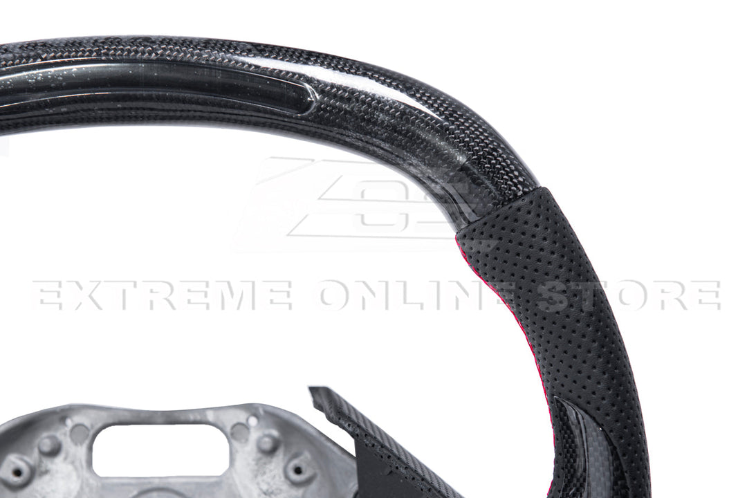 Corvette C8 LED Digital Display Carbon Fiber Steering Wheel