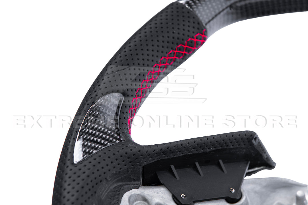 Corvette C8 LED Digital Display Carbon Fiber Steering Wheel