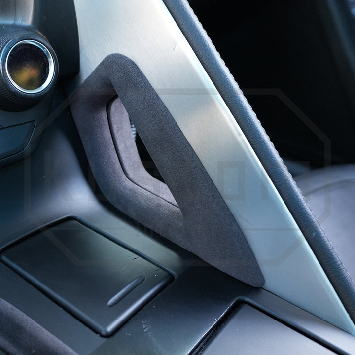Corvette C7 Suede Leather Center Console Handle Trim Cover