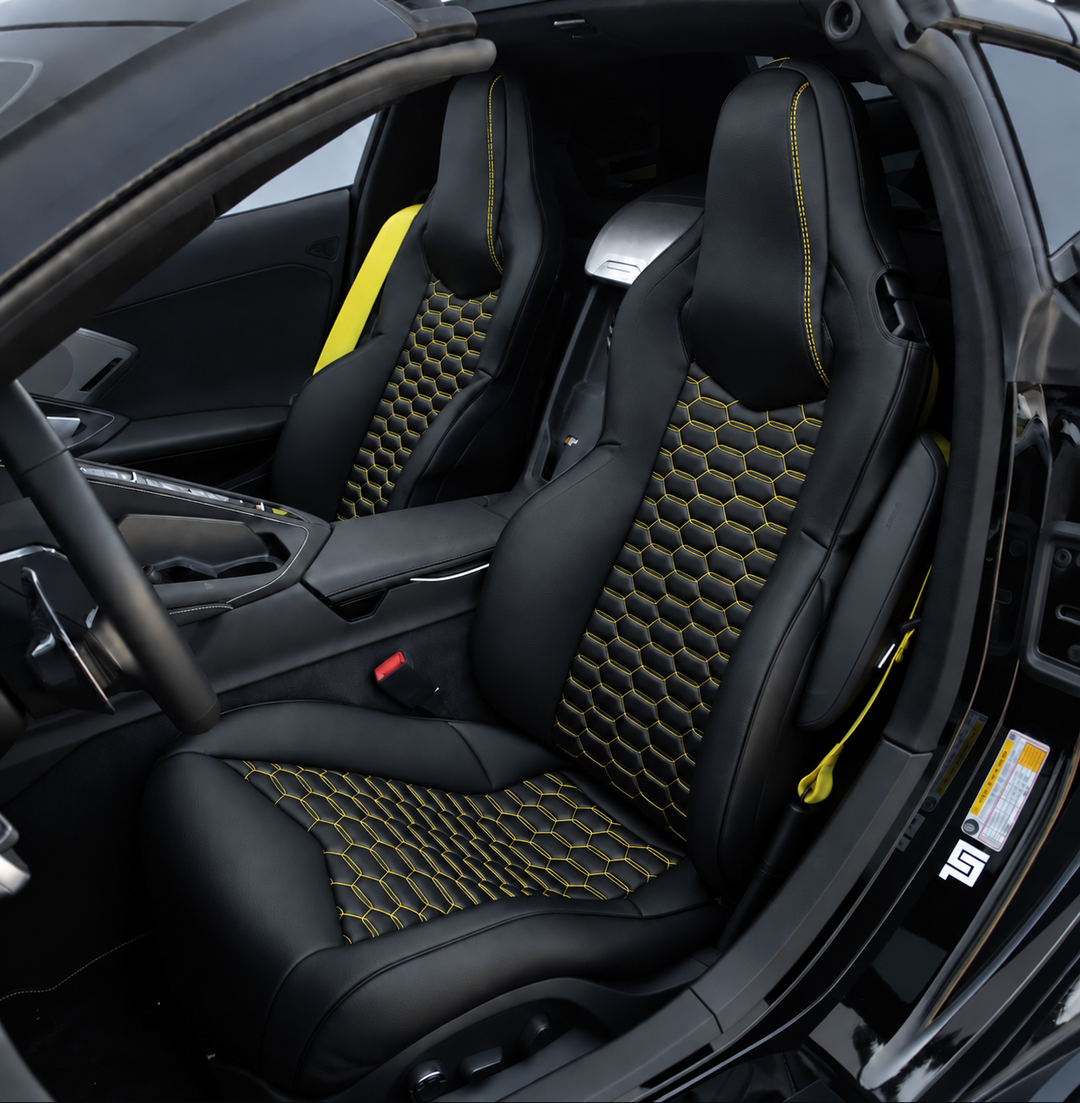 Corvette C8 GT1 Leather Seat Cover (Custom Order)