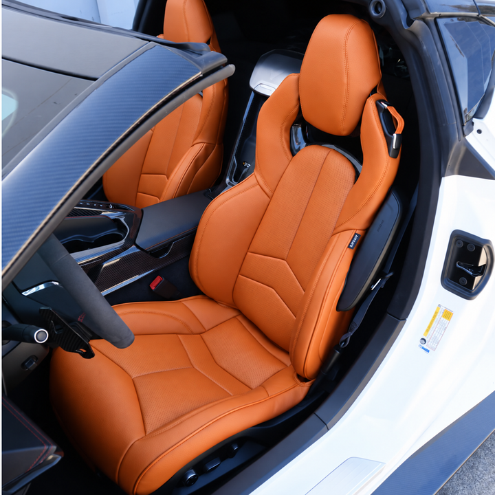 Corvette C8 Custom Leather GT2 Seat Cover (Custom Order)