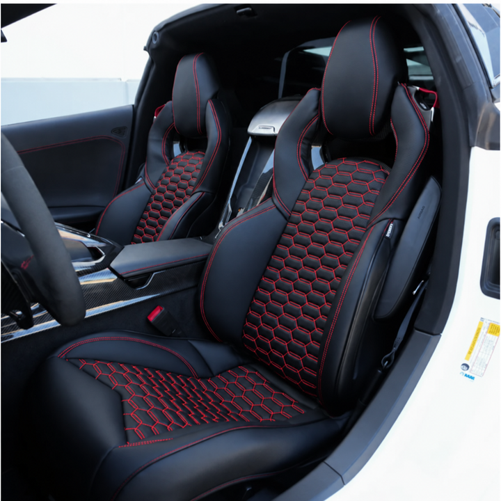 Corvette C8 Custom Leather GT2 Seat Cover (Custom Order)