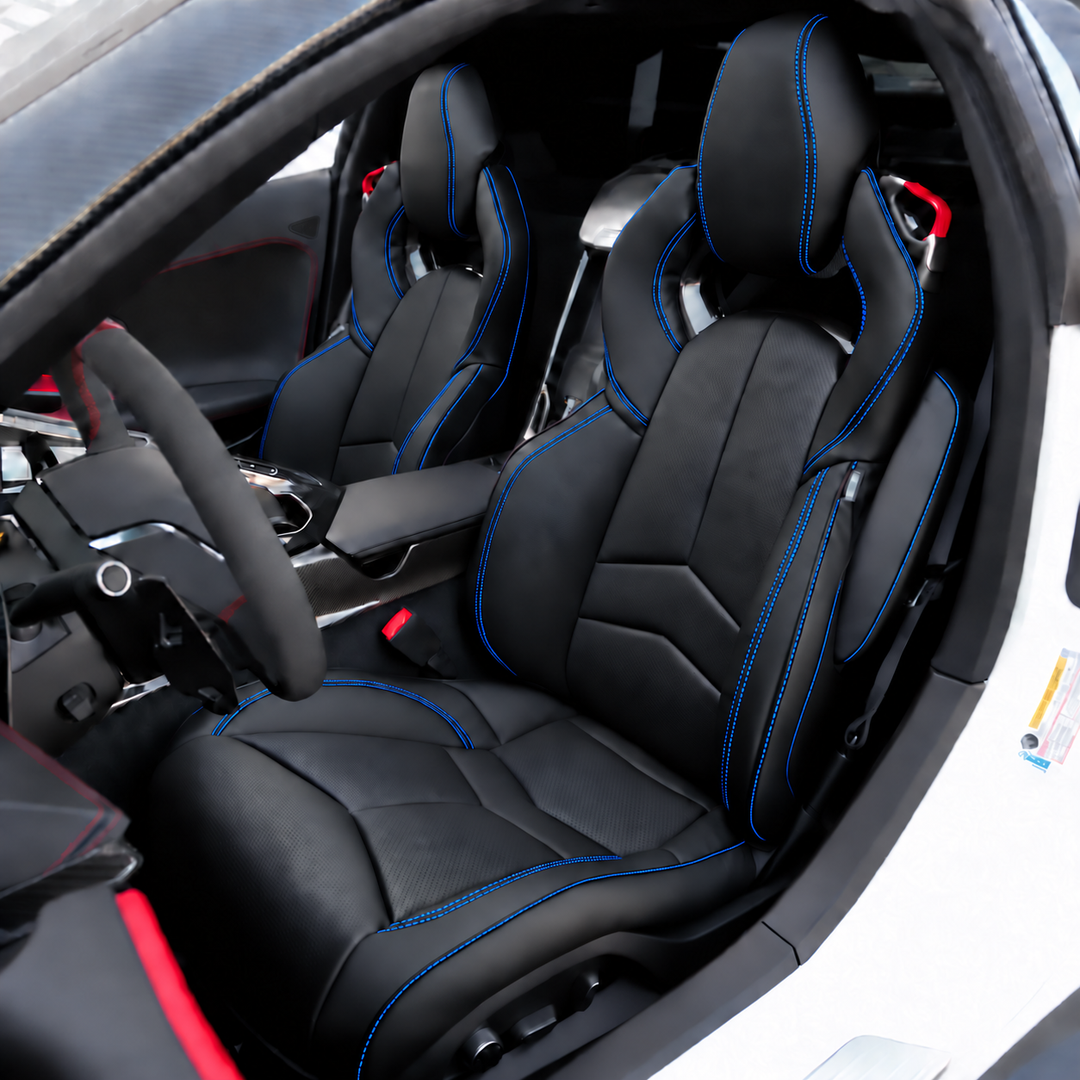 Corvette C8 Custom Leather GT2 Seat Cover (Custom Order)