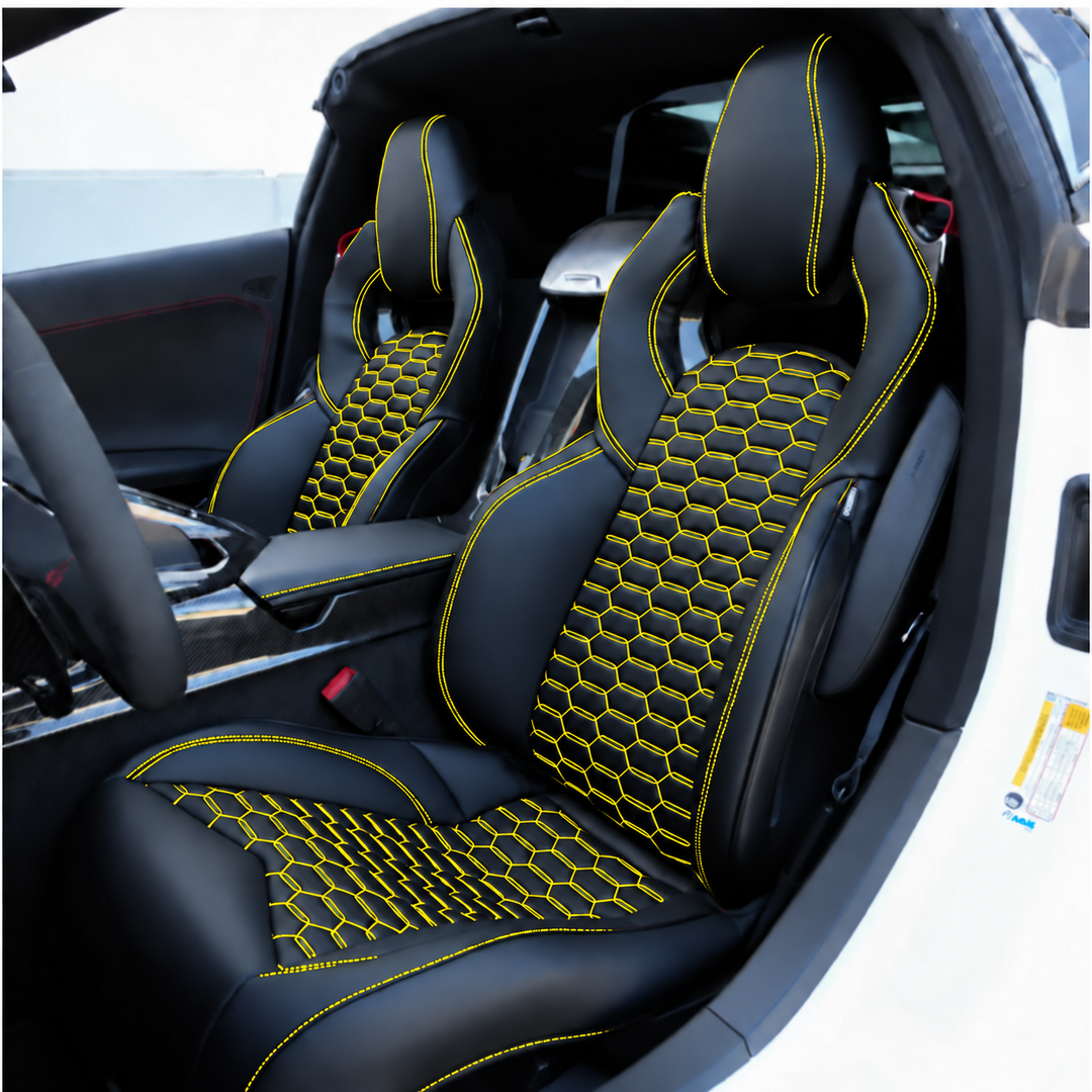 Corvette C8 Custom Leather GT2 Seat Cover (Custom Order)