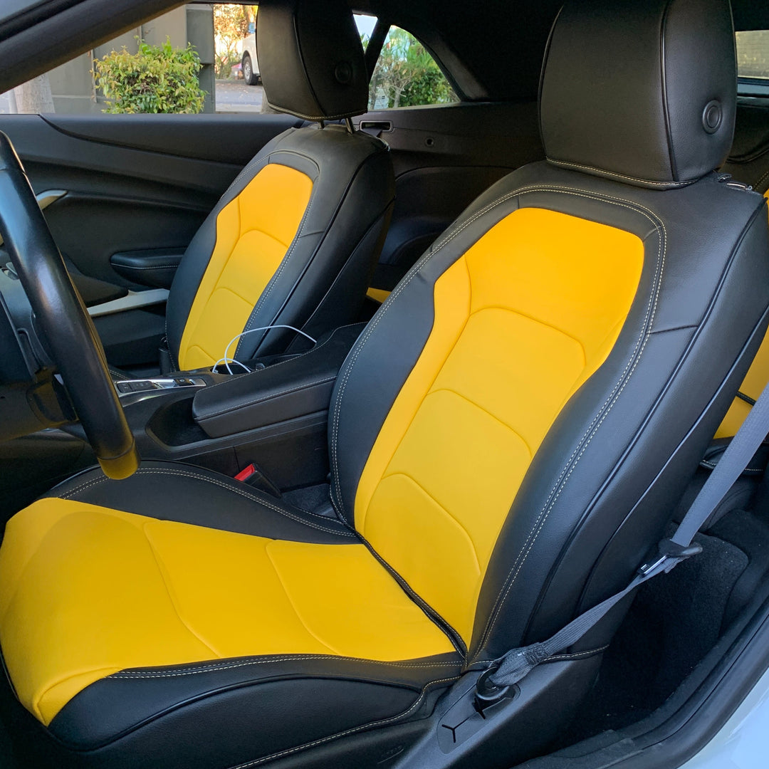 6th Gen Camaro Convertible Custom Leather Seat Covers