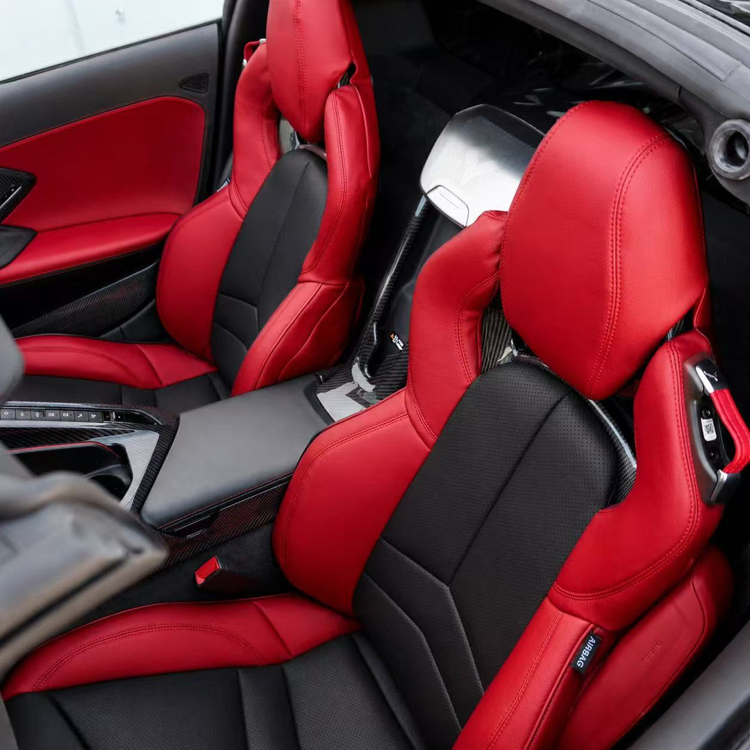 Corvette C8 Custom Leather GT2 Seat Cover