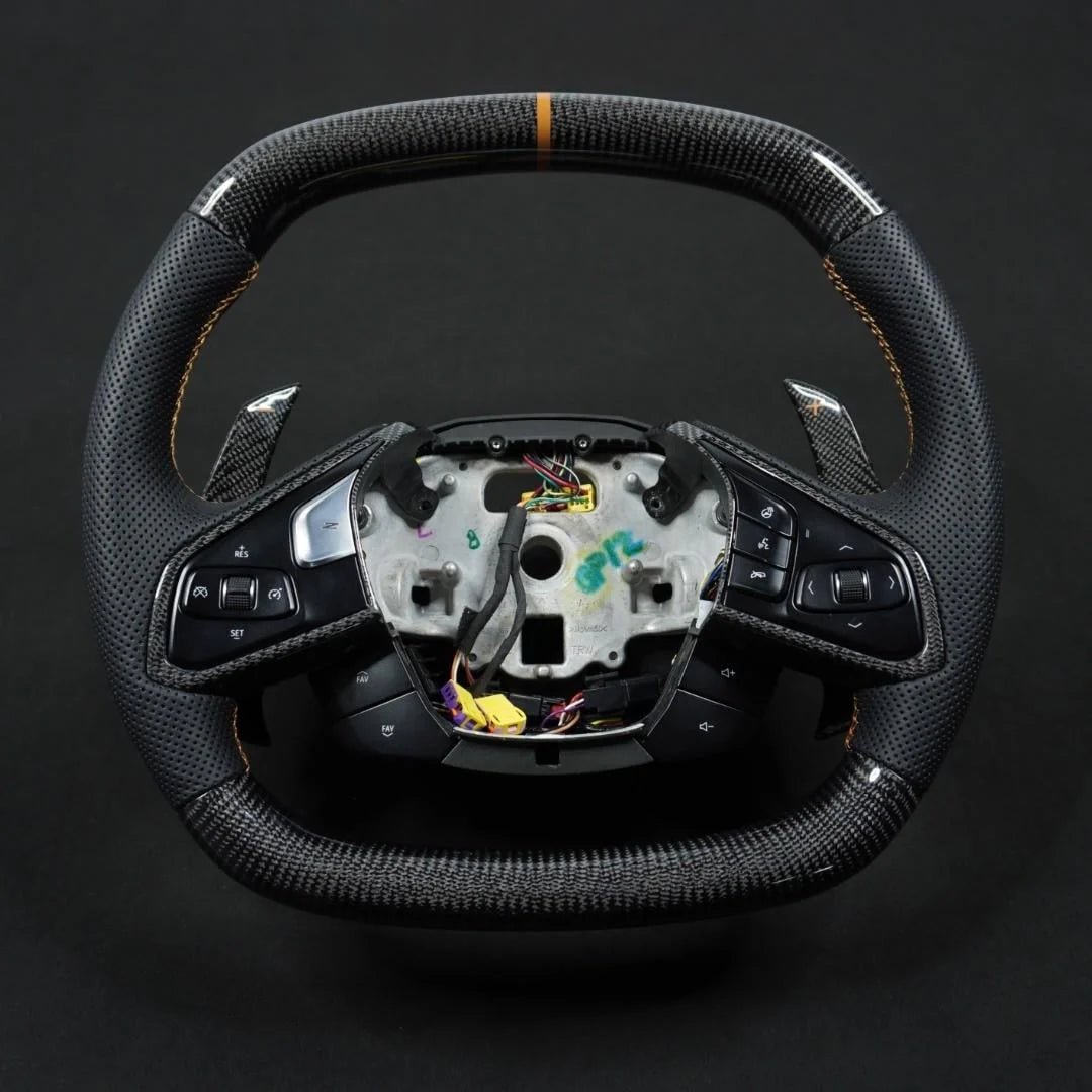 Corvette C8 Carbon Fiber Steering Wheel (Custom Order)