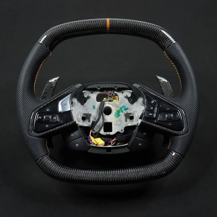 Corvette C8 Carbon Fiber Steering Wheel (Custom Order)