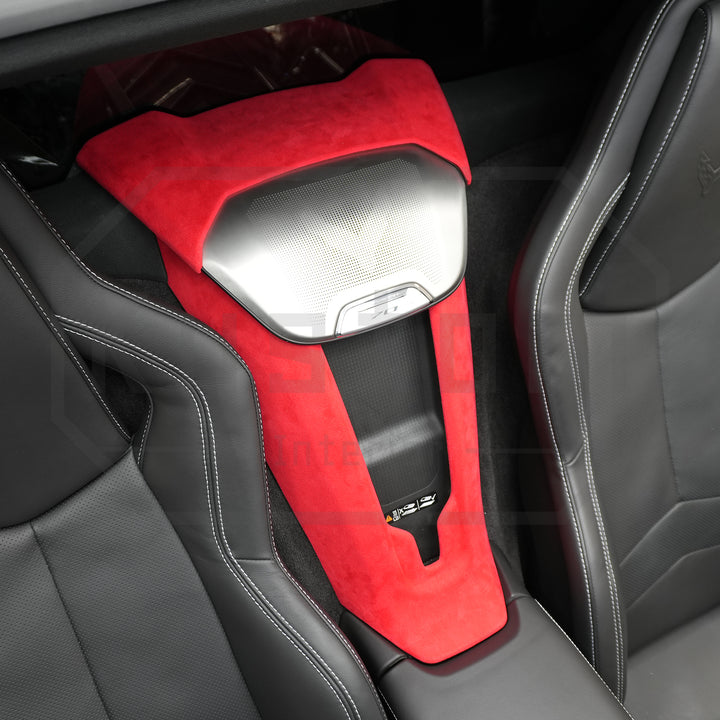 Corvette C8 Suede Leather Waterfall Speaker Upper Trim Cover