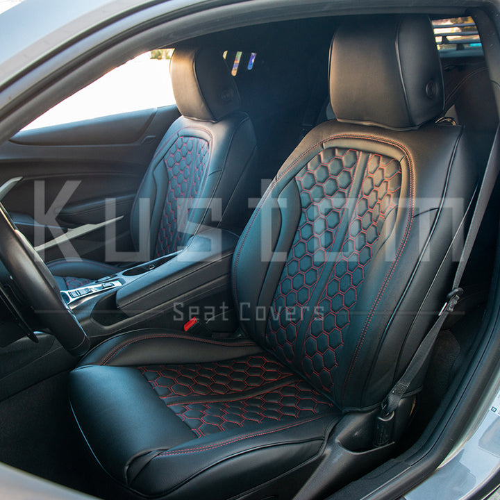 6th Gen Camaro Coupe Custom Leather Seat Covers