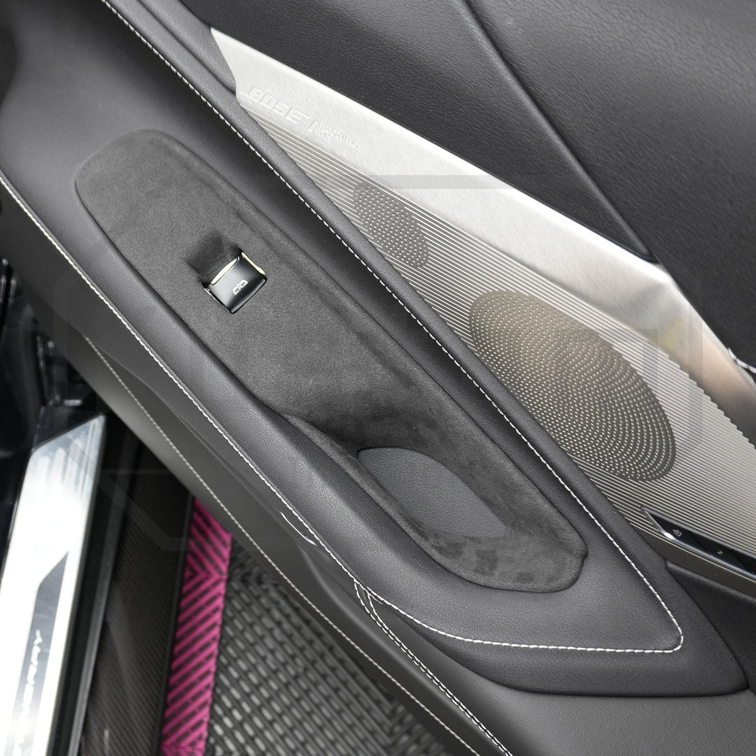 Corvette C8 Suede Leather Window Switch Control Panel Trim Cover