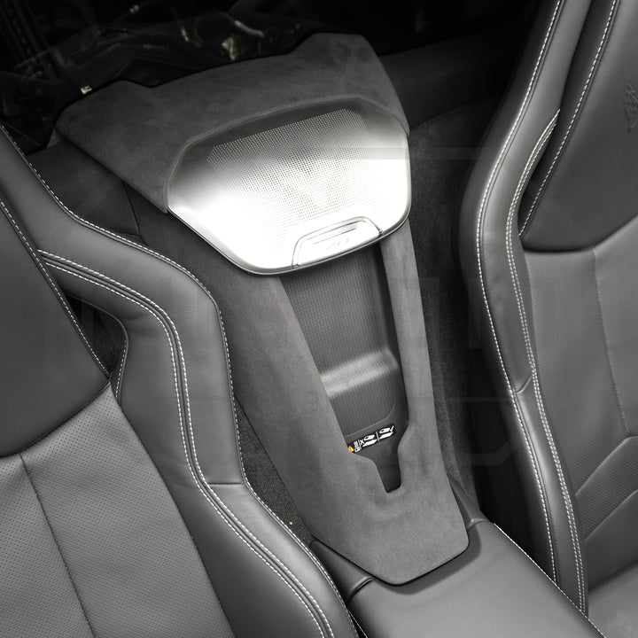 Corvette C8 Suede Leather Waterfall Speaker Upper Trim Cover