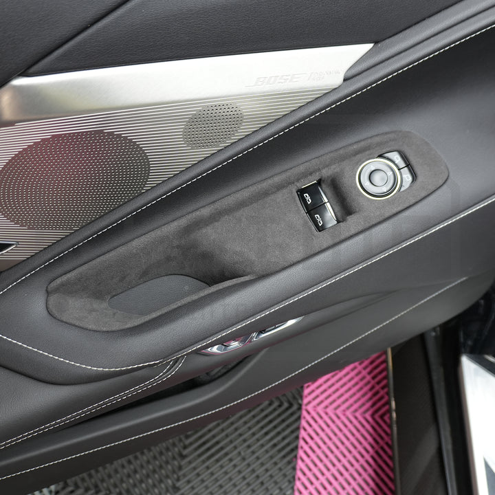 Corvette C8 Suede Leather Window Switch Control Panel Trim Cover