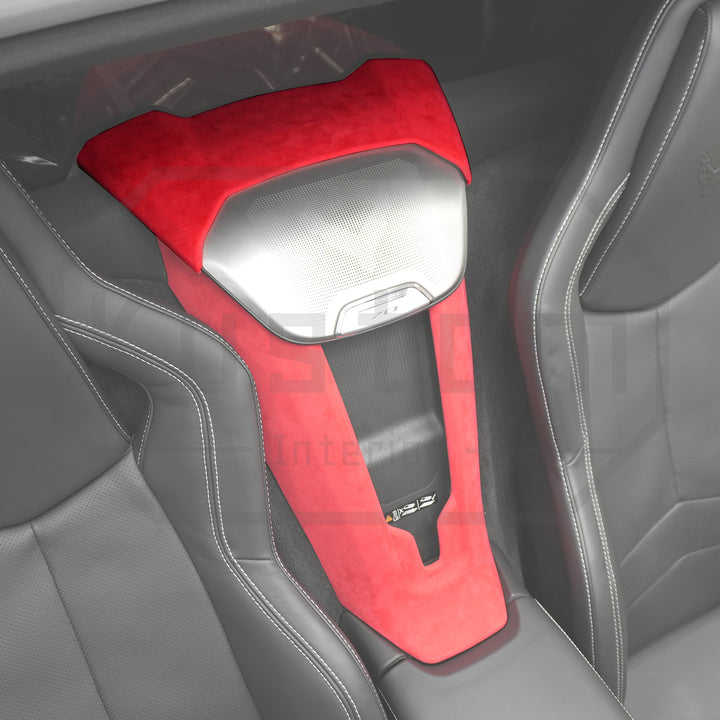 Corvette C8 Suede Leather Waterfall Speaker Upper Trim Cover