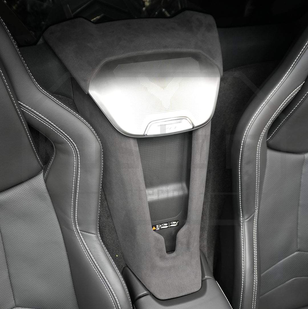 Corvette C8 Suede Leather Waterfall Wireless Charger Trim Cover