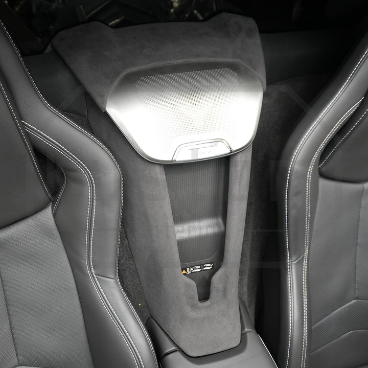 Corvette C8 Suede Leather Waterfall Wireless Charger Trim Cover