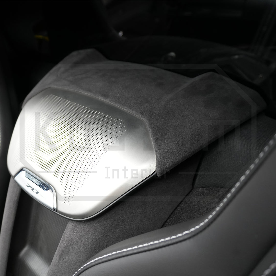 Corvette C8 Suede Leather Waterfall Speaker Upper Trim Cover