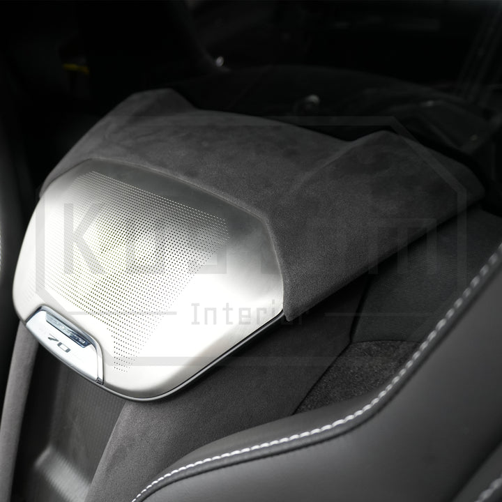 Corvette C8 Suede Leather Waterfall Speaker Upper Trim Cover