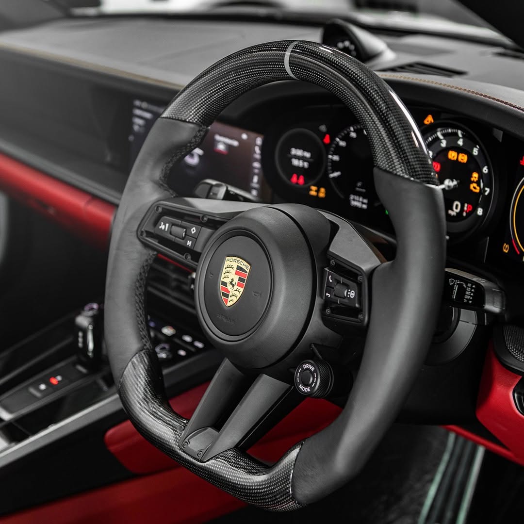 Porsche 911 Carbon Fiber Steering Wheel (Custom Order)